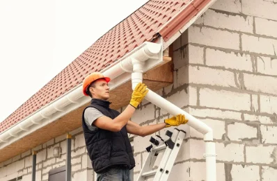 Pose et remplacement de gouttières à Plouzévédé